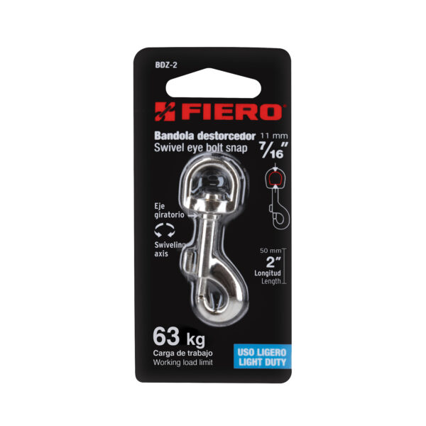 Bandola de zinc de 7/16' giratoria