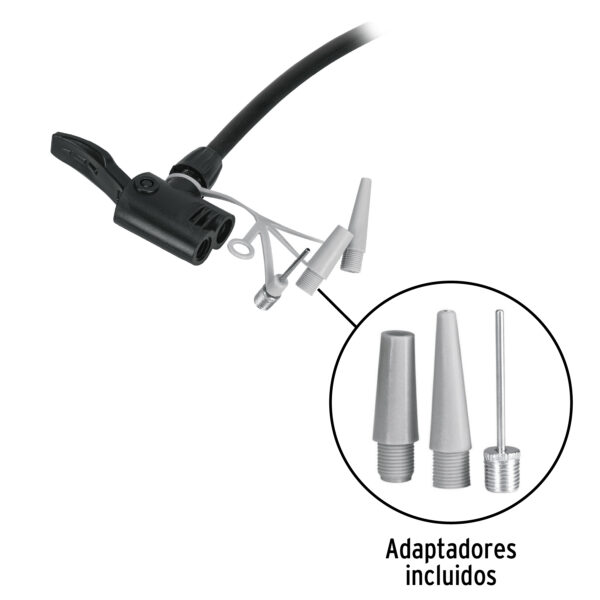 BOM-P-2 Bomba manual para inflar, 80 PSI, Pretul