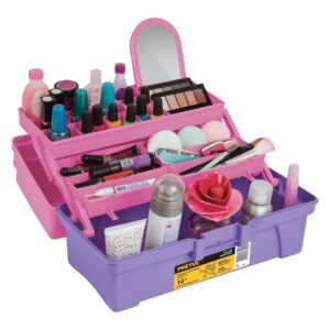 Caja cosmetiquera 14', rosa/morado
