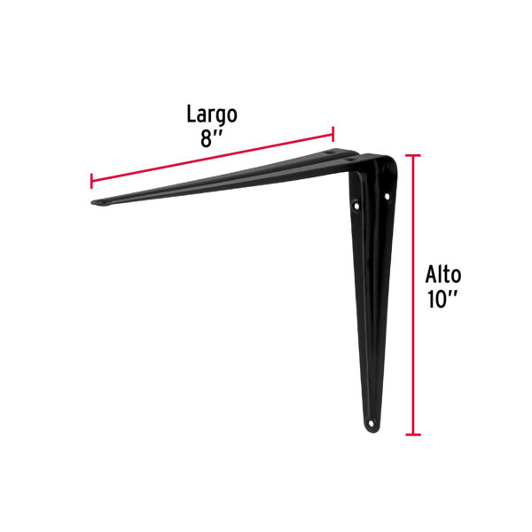 Ménsulas de acero negra 8' x 10'