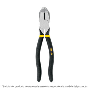 Pinza para electricista 9' uso rudo, mango de PVC, Pretul