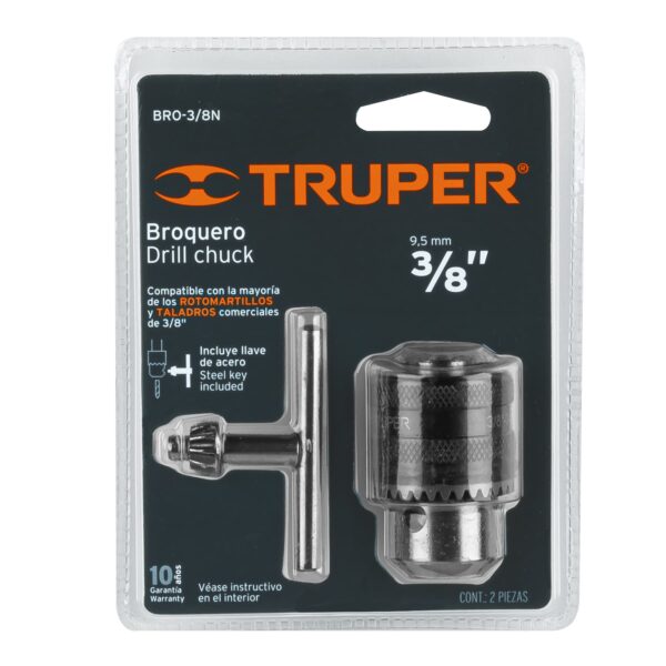 Broquero de 3/8' con llave, Truper
