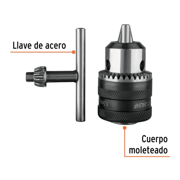 Broquero de 3/8' con llave, Truper