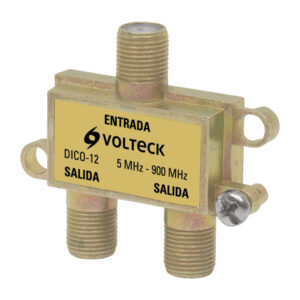 Divisor coaxial 2 entradas y 1 salida, Volteck