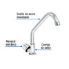 Llave individual para fregadero, cuello corto, Foset Basic