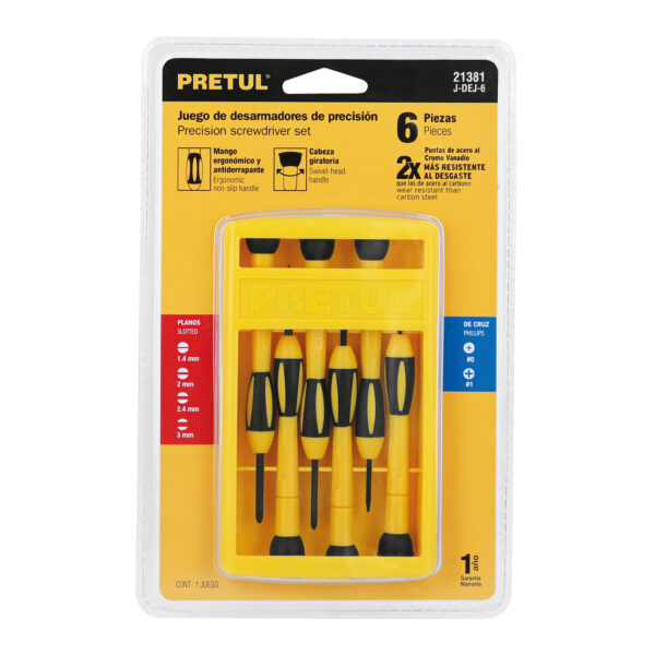 Juego con 6 desarmadores de precisión, Pretul