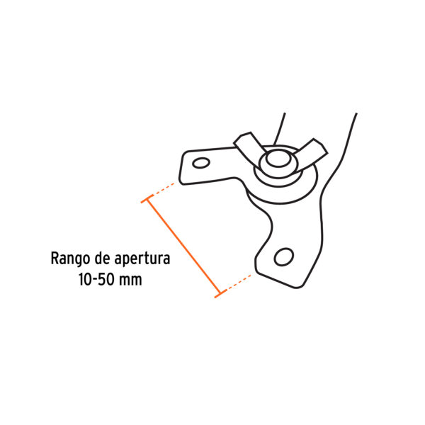 Llave de repuesto ajustable para esmeriladoras 4 1/2', 7',9'