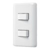 PA-APDO-B-1 Placa armada con 2 interruptores sencillos, Volteck Basic