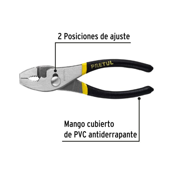 Pinza de chofer 6' mango de PVC, Pretul