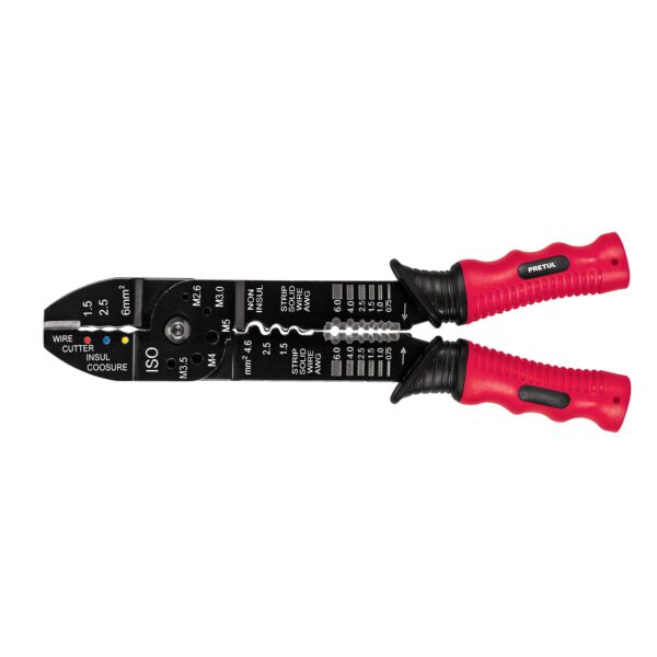 Pinza 9' pela cables, 18 a 10 AWG, PRETUL