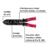 Pinza 9' pela cables, 18 a 10 AWG, PRETUL