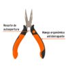 Mini pinza de punta curva 5' mango Comfort Grip
