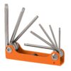 Juego de 8 llaves torx tipo navaja, cuerpo de lámina, TRUPER